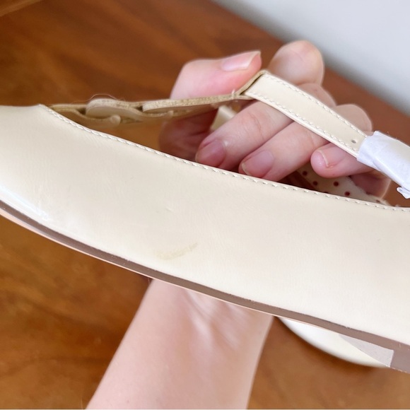 BAIT Footwear • t-strap ballet flats round toe cream ivory patent vegan retro - Picture 8 of 11
